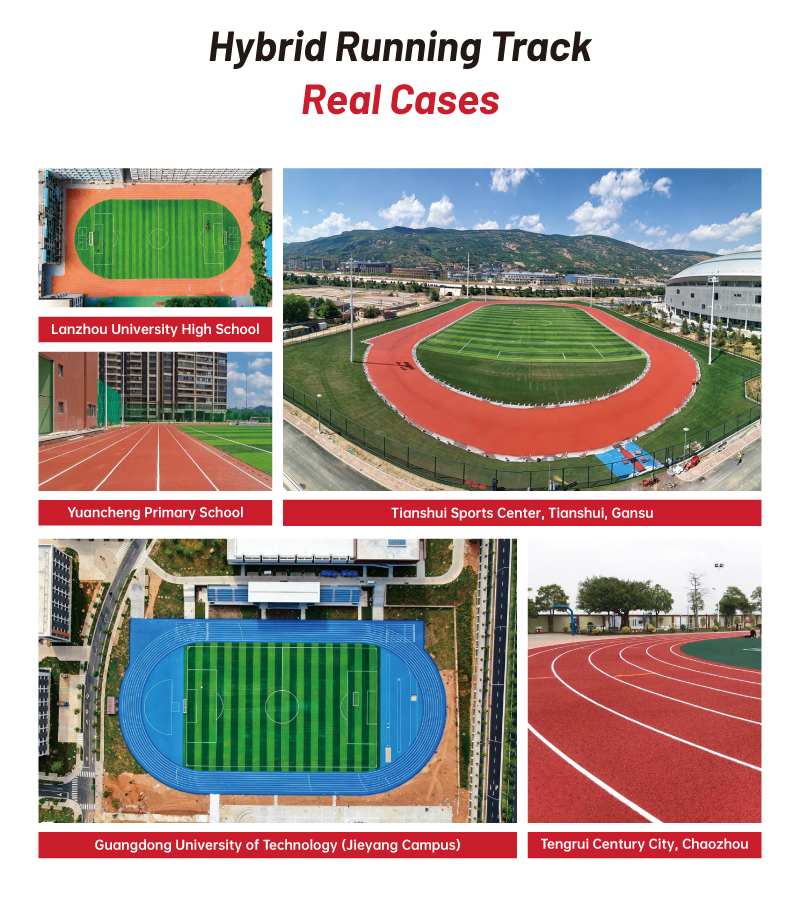 Seamless Hybrid Running Track Surface Installation Solution