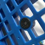 3 Runners Heavy Duty Plastic Storage Pallets 1200*1200*160mm With Steel Tubes