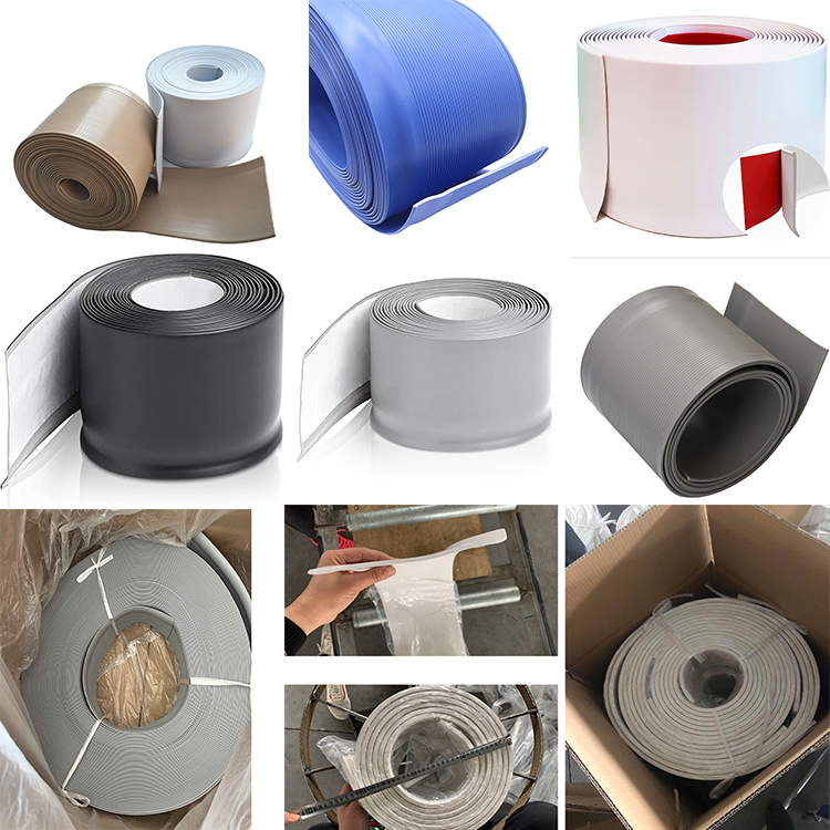 Vinyl Wall Base Floor Trim Base Board Skirting with 1.8mm Thickness and Glossy Finish