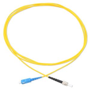 China Yellow G657A2 Fiber Optic Sc Upc To Sc Apc Patch Cord Single Mode Simplex Cable wholesale