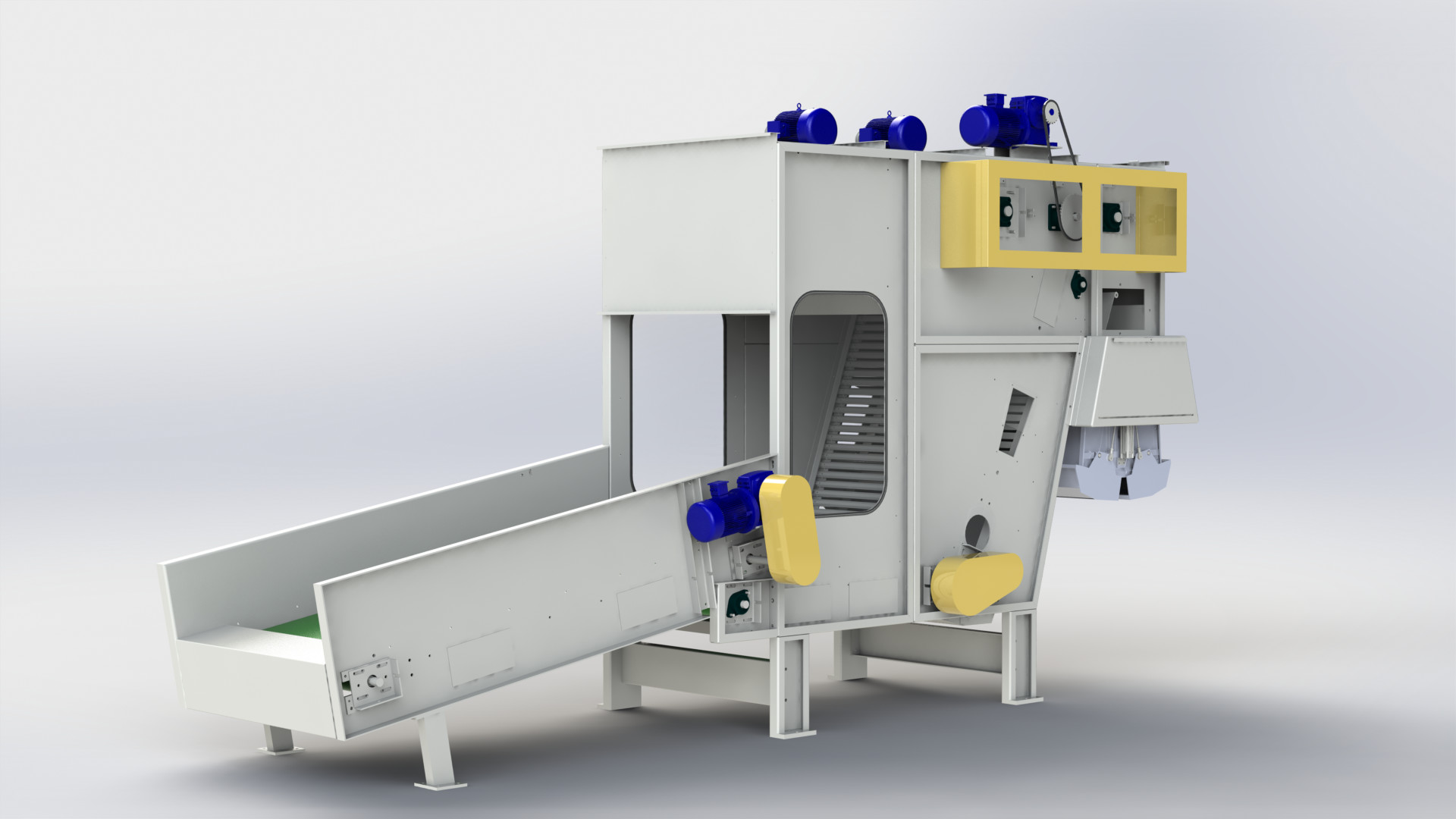Polyester Wadding Production Line Quilt Auto Filling Line 110kw 3400mm