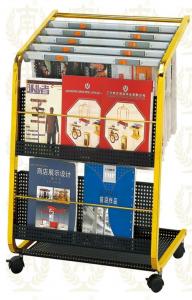 China Stainless Steel Information Newspaper Rack With Copper Plated , 650x400x900mm on sale