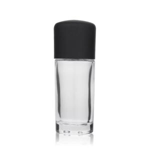 China Black Cap Liquid Foundation Glass Bottle Transparent 30ml on sale