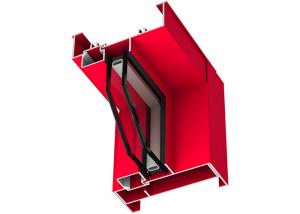 China Lightweight Aluminium Window Frame Extrusions Corrosion Resistance Red Color on sale