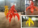 Excavator Hydraulic Orange Peel Grab With 360 Degree Rotation For PC200 CAT320D