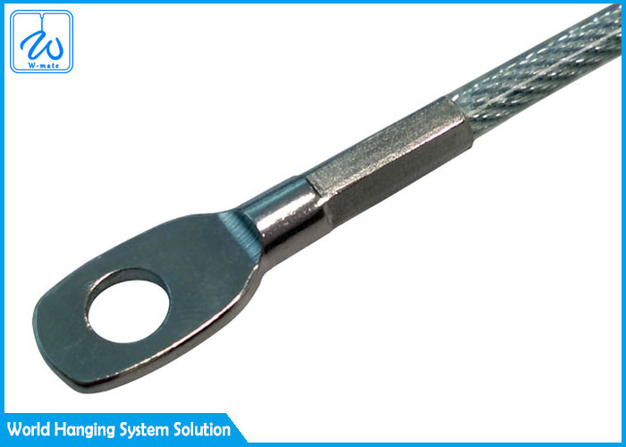 Single Leg 2mm Stainless Steel Wire Rope Sling With Thimble Eye