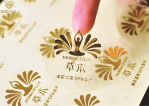 China Beauty Pattern Clear Adhesive Labels Printing Simple Design Logo Colorful wholesale