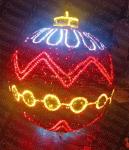 Giant Outdoor Christmas LED Big Ball 3D Motif Light For Lighting Display