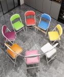0.5cm Cushion Waterproof Fabric Outdoor Folding Garden Chairs 3.8KG