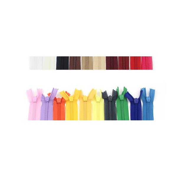 China Zipper Customized zipper with logo Invisible Zip Binder for Pocket Teeth 25CM Invisible Zipper Tape