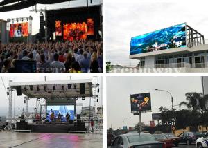 China Customized Ultra Bright Outdoor Advertising LED Display P6 7000cd/sqm Brightness wholesale