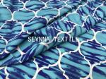 Printed Aquafil Fishing Net Nylon Spandex Fabric For Activewear Light Weigt
