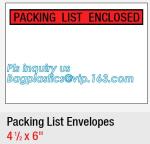 FedEx packing list envelope adhesive tape bag Pressure Sensitive zip lock