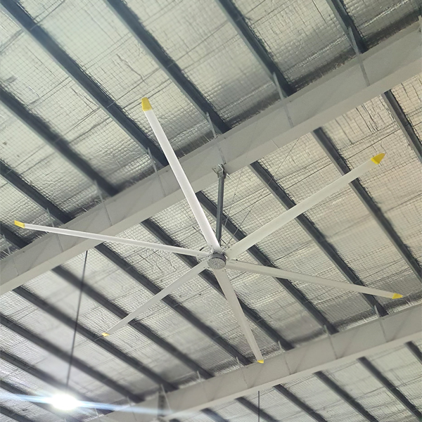 7.3m 24FT PMSM Motor Industrial Ceiling Fan For Warehouse Ventilation And Air Cooling