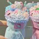 Melody and Kiityt Cat Plush Doll Bouquet Birthday and Qixi Festival Gift for