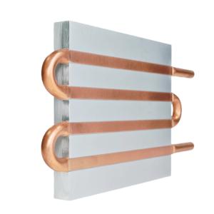 China Custom Liquid Cooling Plate Aluminum Heatsink Copper Pipe for New Energy Equipment wholesale