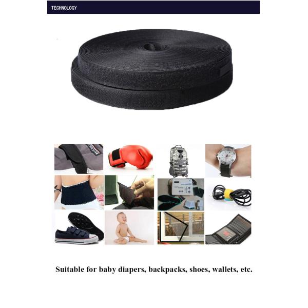 Eco-friendly Nylon Polyester adhesive hook and loop 100m