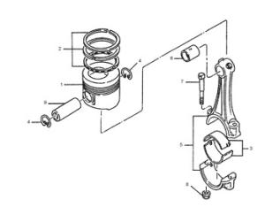 China 1337082 Ring Group Piston Cylinder Liner 297-9158 Engine 133-7082 Ring 2979158 Piston wholesale