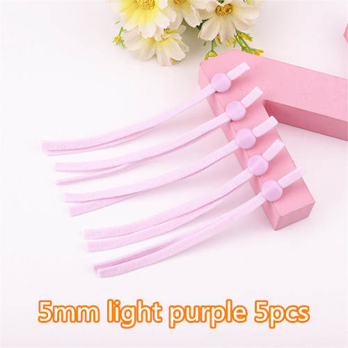 5mm flat adjustable elastic band with buckle earloop cord for facemask earloop strap