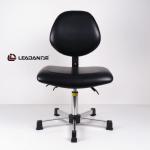 Black Or Blue Color PU Leather Ergonomic ESD Chairs Large Seat Three Level