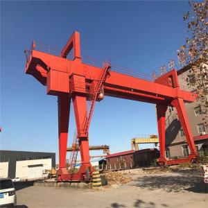 China Load Rail Wheel Double Girder Gantry Crane Lifting Stone Blocks 50 Ton 380V 50Hz wholesale