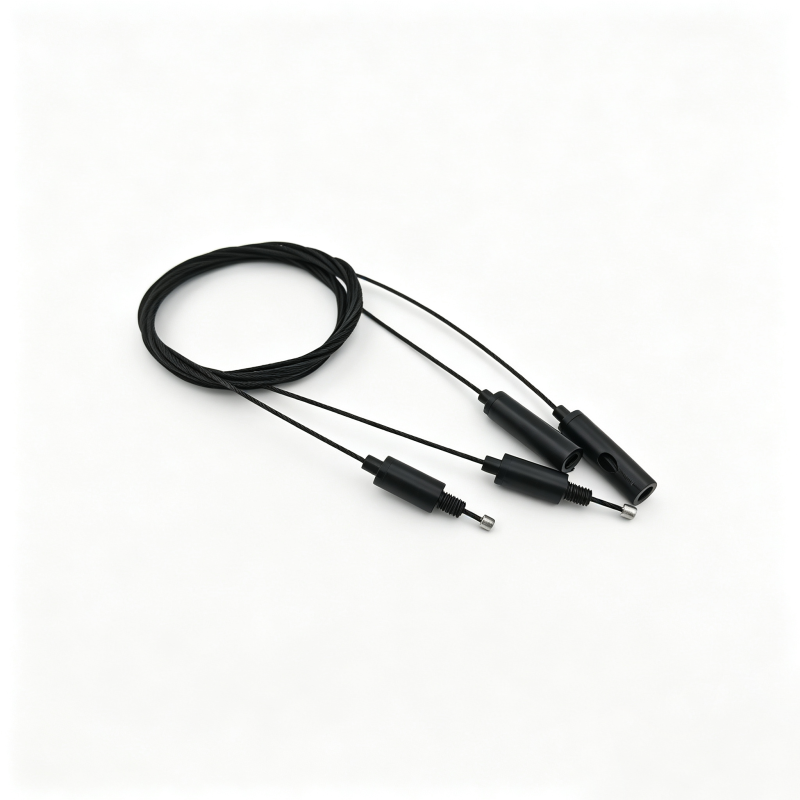 OEM Custom Black Adjustable Cable Gripper Wire Rope Hanging Hardware Kit Indoor Ceiling Lamp Suspension Fitting Accessory