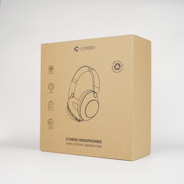 Custom Bluetooth Headset Boxes Kraft Paper Packaging Box Gift Box Packaging For