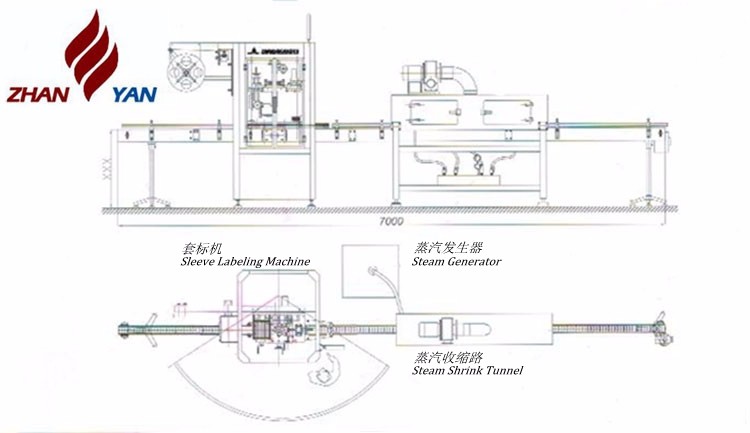 Bottle labeling fully automatic stick labeling appliance food grade