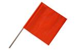 Fluorescent Orange General Safety Signs Nylon Hand Held With Wooden , 30*30cm