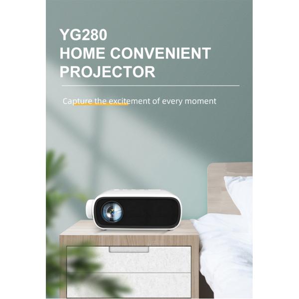 YG280 1080P Mini LED Projector Supported 16:9 Phone Same Screen