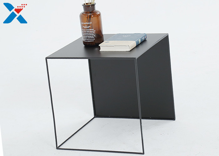 Creative American Square Acrylic Table / Acrylic Sofa Table With Iron Frame