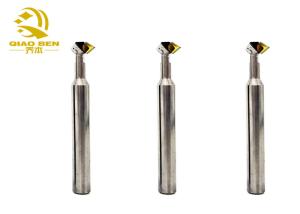 China Carbide Polishing MCD Diamond Tool 45 Degree Chamfering End Mill 40mm Flute wholesale
