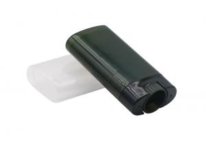 China 15g Dark Green Oval Deodorant Stick Container Small Moq Plastic Deodorant Stick Container wholesale