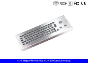 China Dust Proof Waterproof Industrial Computer Keyboard With Stainless Steel Trackball wholesale
