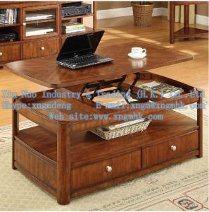 China Wooden living room furniture, wooden coffee table, wood lift coffee table on sale
