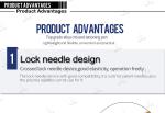 Aluminum Double Head Manual Tattoo Pen Semi Permanent Makeup Pen For Eyebrow