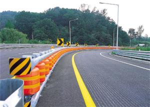 China Yellow Red Highway Roller Barrier Hdg Roller Track 350mm Diameter EVA PU Single Barrel wholesale