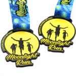 Wholesale Custom Medal Logo Medallion Soft Enamel Gold Silver Marathon Running