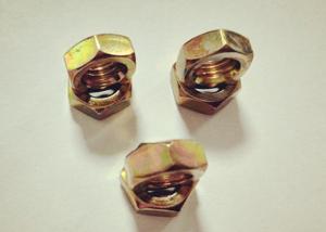 China GB6170 Carbon Steel Hex Full Nut , Heavy M8 Thin Nut Yellow Zinc Plated wholesale