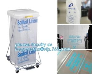 China Medical consumables biohazard waste disposal supplies, LDPE plastic medical autoclave bags, Biohazard waste disposal bag wholesale