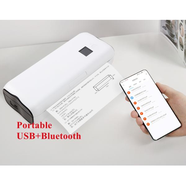 OEM Thermal A4 Paper Printer Rechargeable Home And Mobile Office Use