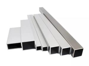 China 2024 0.7mm Aluminium Square Tube , Polished Anodized Aluminium Rectangular Pipe wholesale