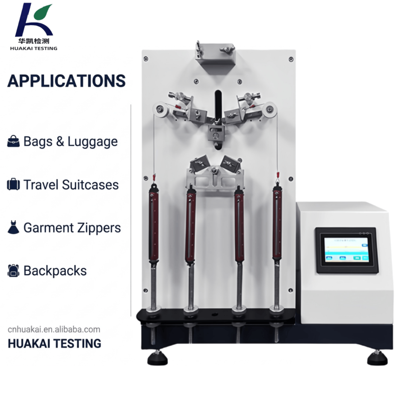 Automatic Zipper Reciprocating Durability Tester LCD Display High Precision for Bag Manufacturer Quality Assurance