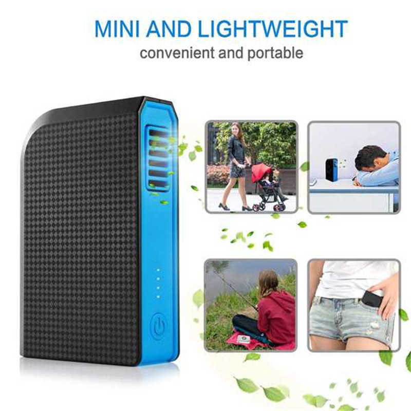 Power Bank Lithium Rechargeable Battery Powered Fan