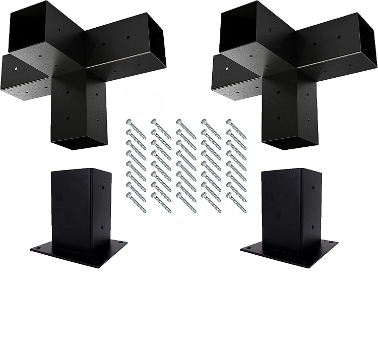 Powder Coated Steel Brackets Pergola Extender Bracket Kit with Stamping Work Process