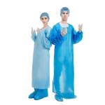 PPE Waterproof Apron Plastic Isolation Gown 25gsm Disposable CPE Gown