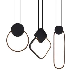 China Lampara Black Small Decorative Metal Pendant Light For Restaurant wholesale