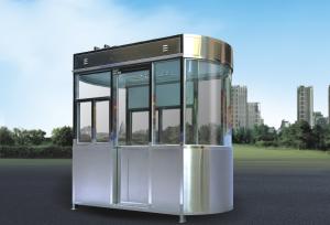 China Stainless Steel Security Guard Booths , Park Security Guard Shack wholesale