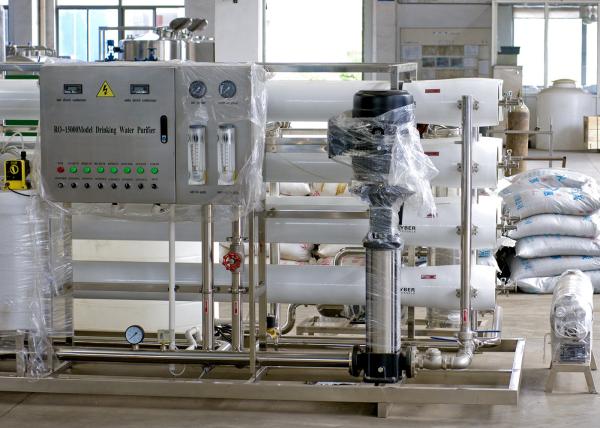 Silver Industrial Reverse Osmosis Water Filter System For Beverage Or Food