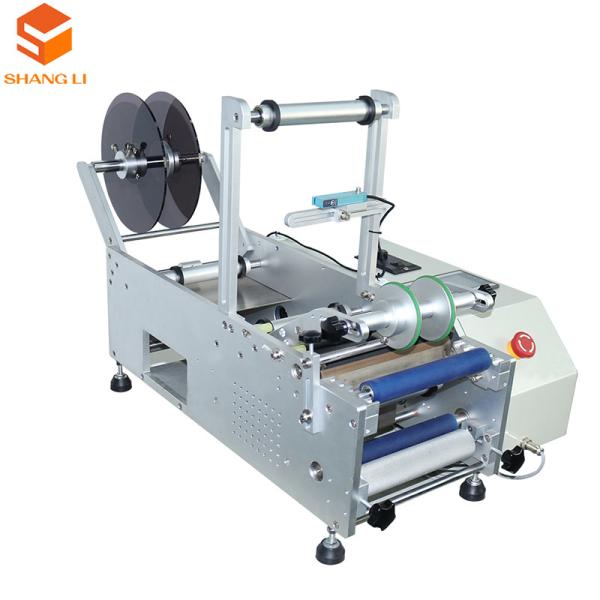 Semi-Automatic Adhesive Labeling Machine for 920x450x520mm Beverage PET Round